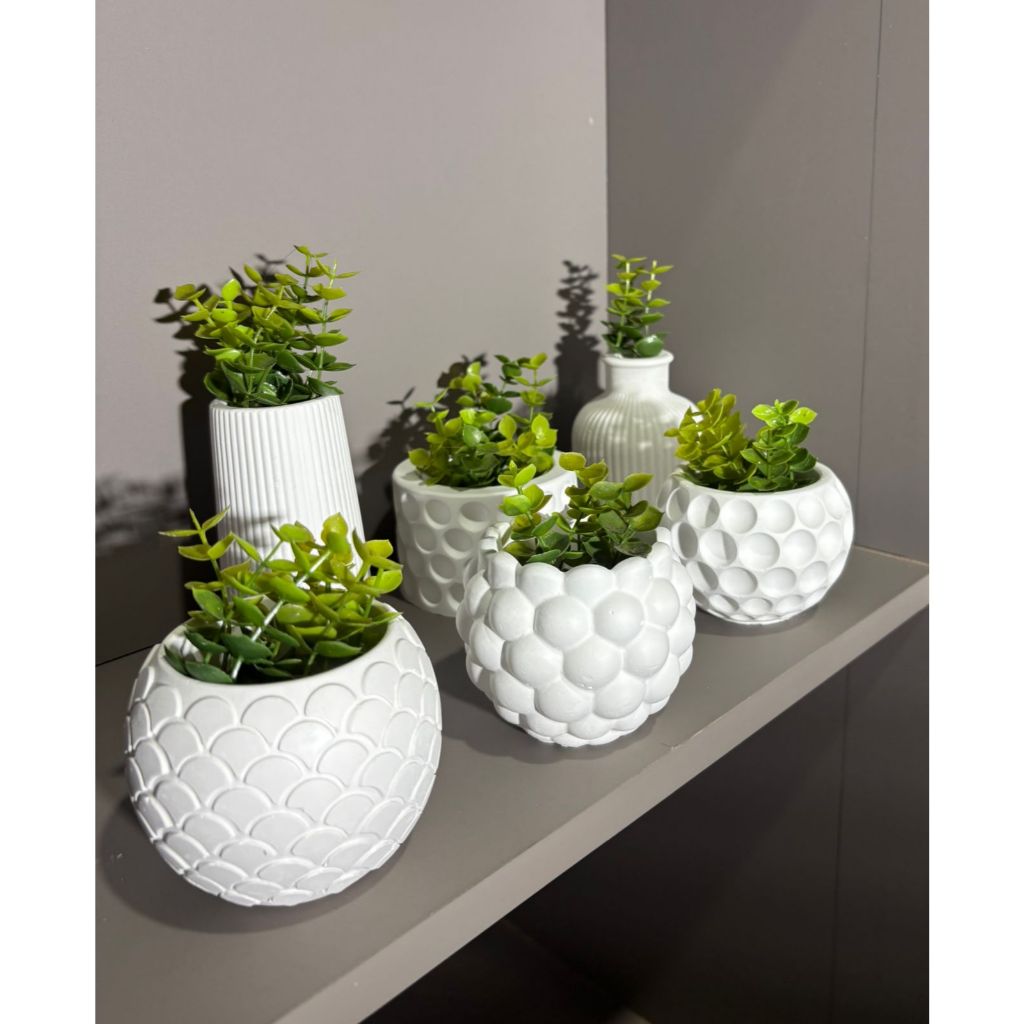 Kit Master Decor – Coleção de 6 Vasos com Plantas Artificiais